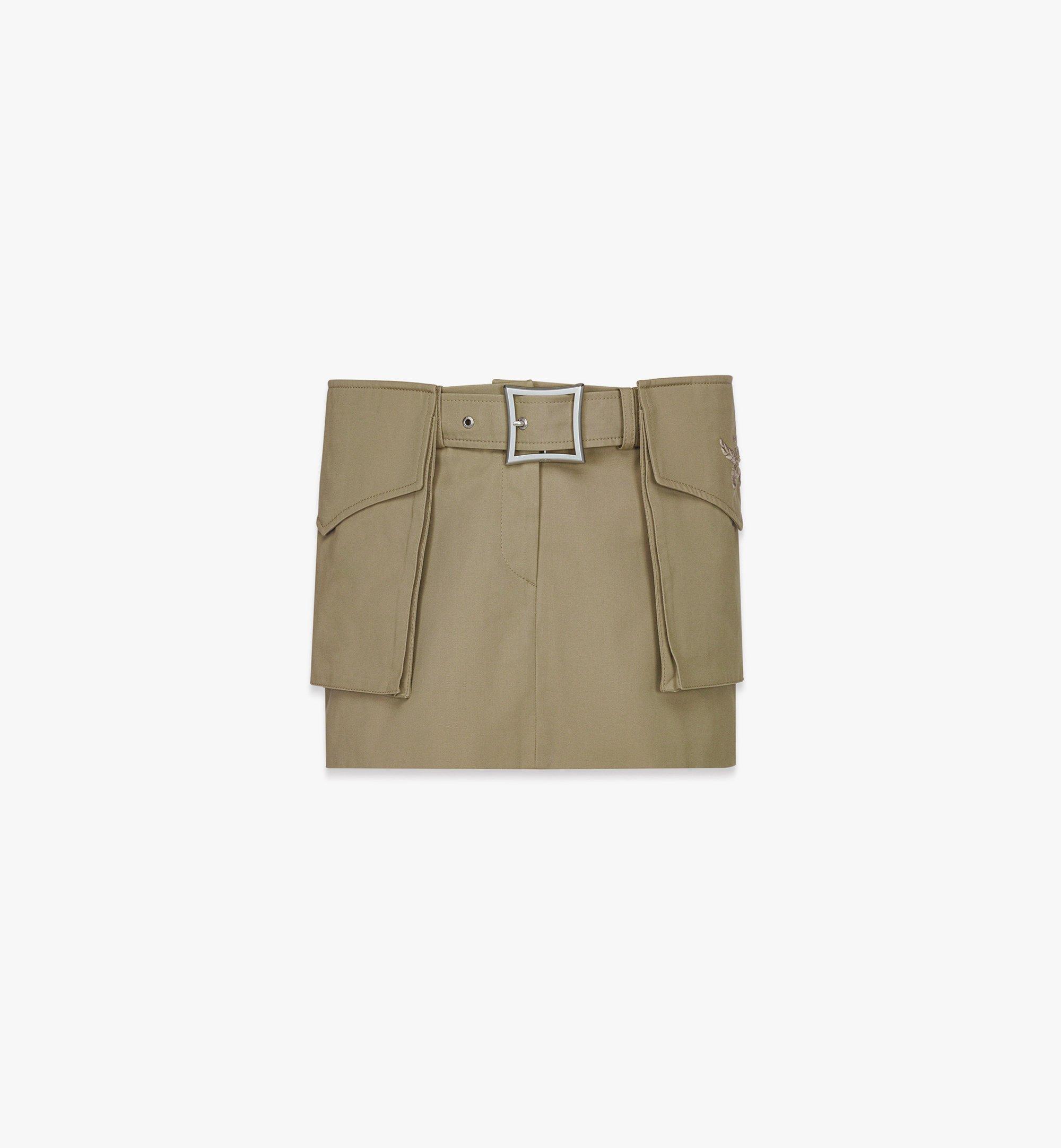 Gabardine Skirt w/ Detachable Pocket Belt 1